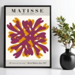 Quadro Poster Matisse Púrpura e Ocre