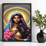 Quadro Santa Sara Kali - Flores Rosas
