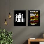 Kit 2 Quadros Gírias De Sampa - São Paulo