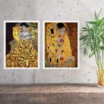 Kit 2 Quadros Obras Clássicas De Gustav Klimt