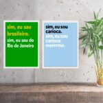Kit 2 Quadros Rio De Janeiro - Brasileiro Carioca