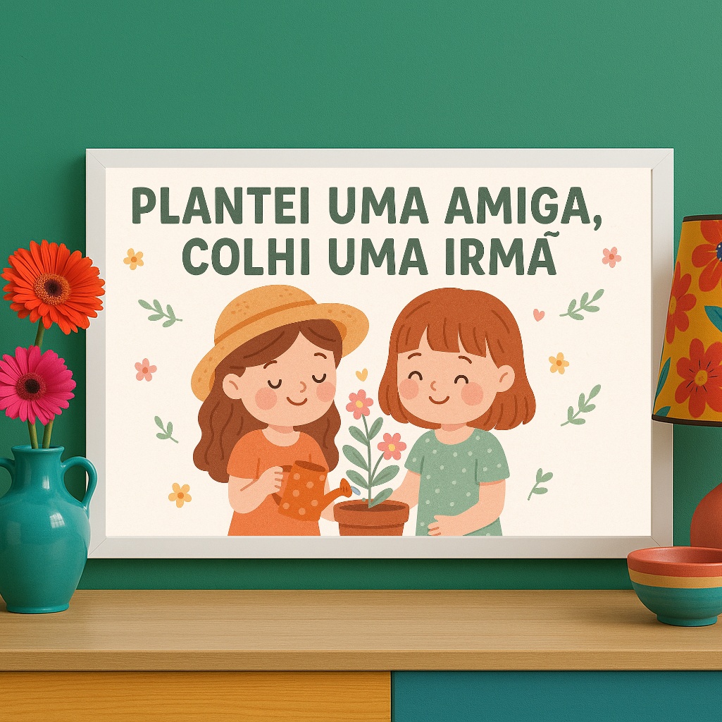 Quadro Decorativo Amiga Irmã
