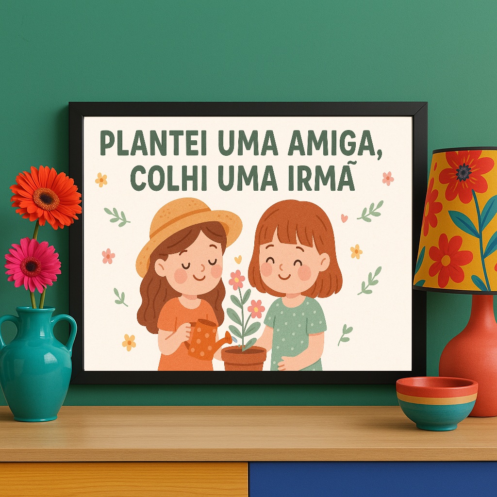 Quadro Decorativo Amiga Irmã