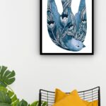 Quadro Decorativo Andorinha Portuguesa - 70x50 cm