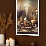 Quadro Decorativo Aromaterapia Óleos Essenciais - 70x50 cm