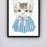 Quadro Decorativo Baby Cat - 70x50 cm