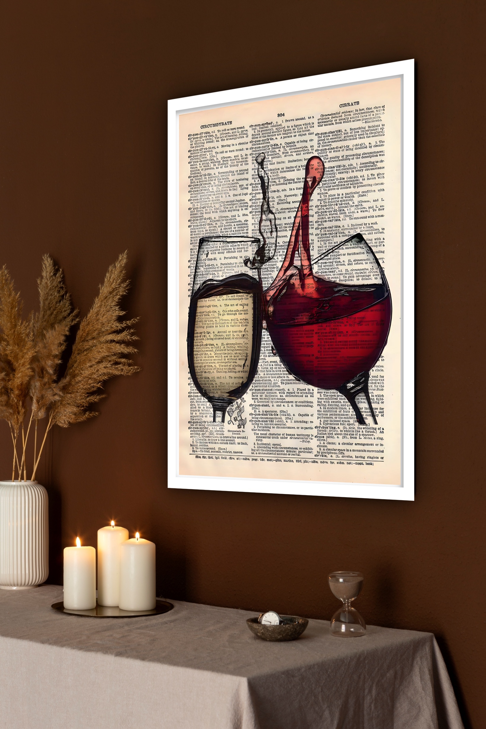 Quadro Decorativo Brinde Bar Vintage - 70x50 cm