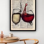 Quadro Decorativo Brinde Bar Vintage - 70x50 cm