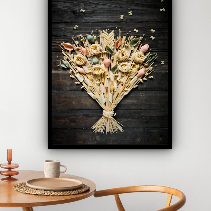 Quadro Decorativo Buquê de Massas Cozinha - 70x50 cm