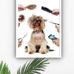 Quadro Decorativo Cão Pet Shop - 70x50 cm