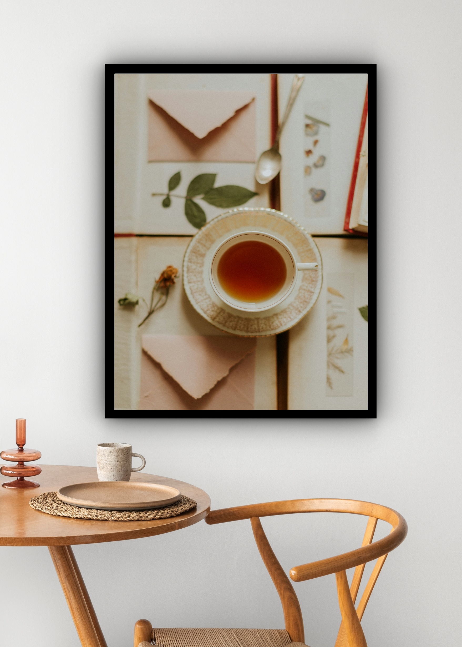 Quadro Decorativo Chá Com Leitura - 70x50 cm