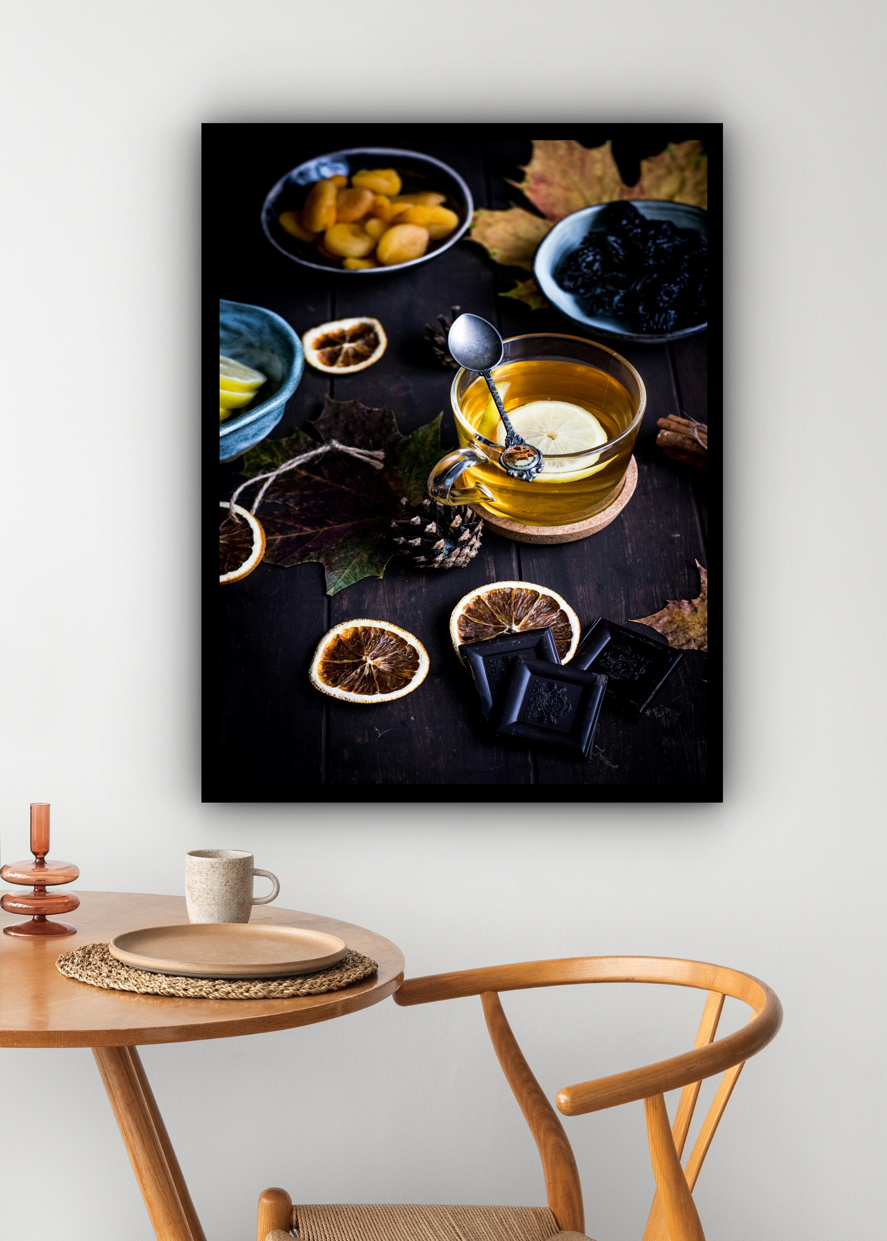 Quadro Decorativo Chá Com Limão - 70x50 cm
