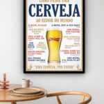 Quadro Decorativo Como Pedir Cerveja Mundo - 70x50 cm