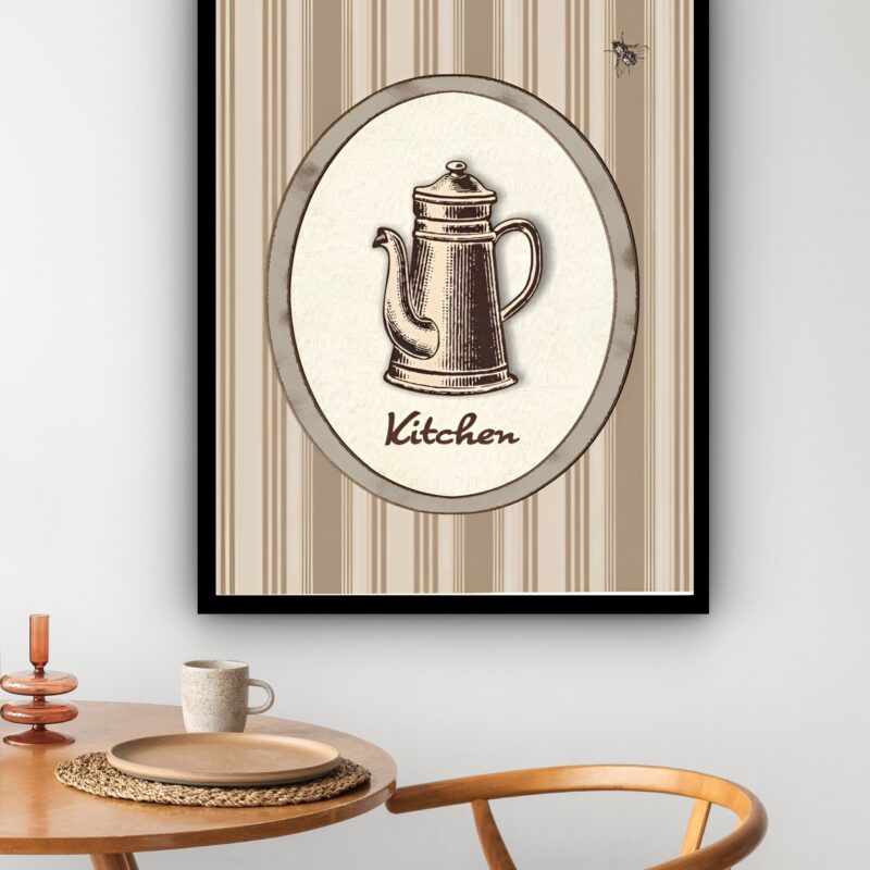 Quadro Decorativo Cozinha Kitchen Chaleira - 70x50 cm