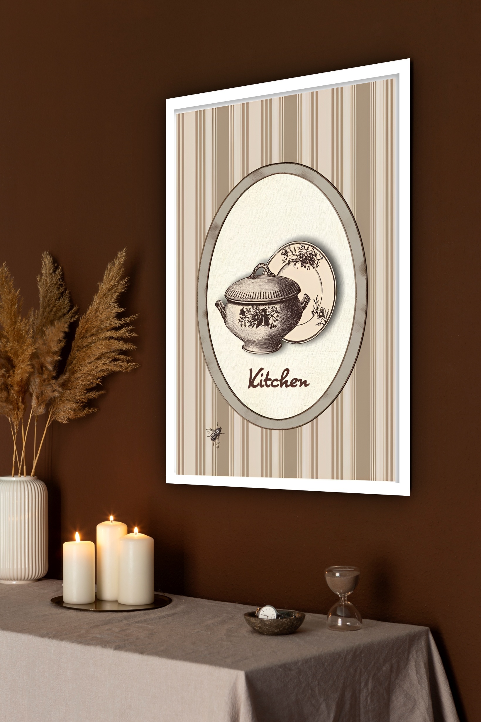 Quadro Decorativo Cozinha Kitchen Country - 70x50 cm