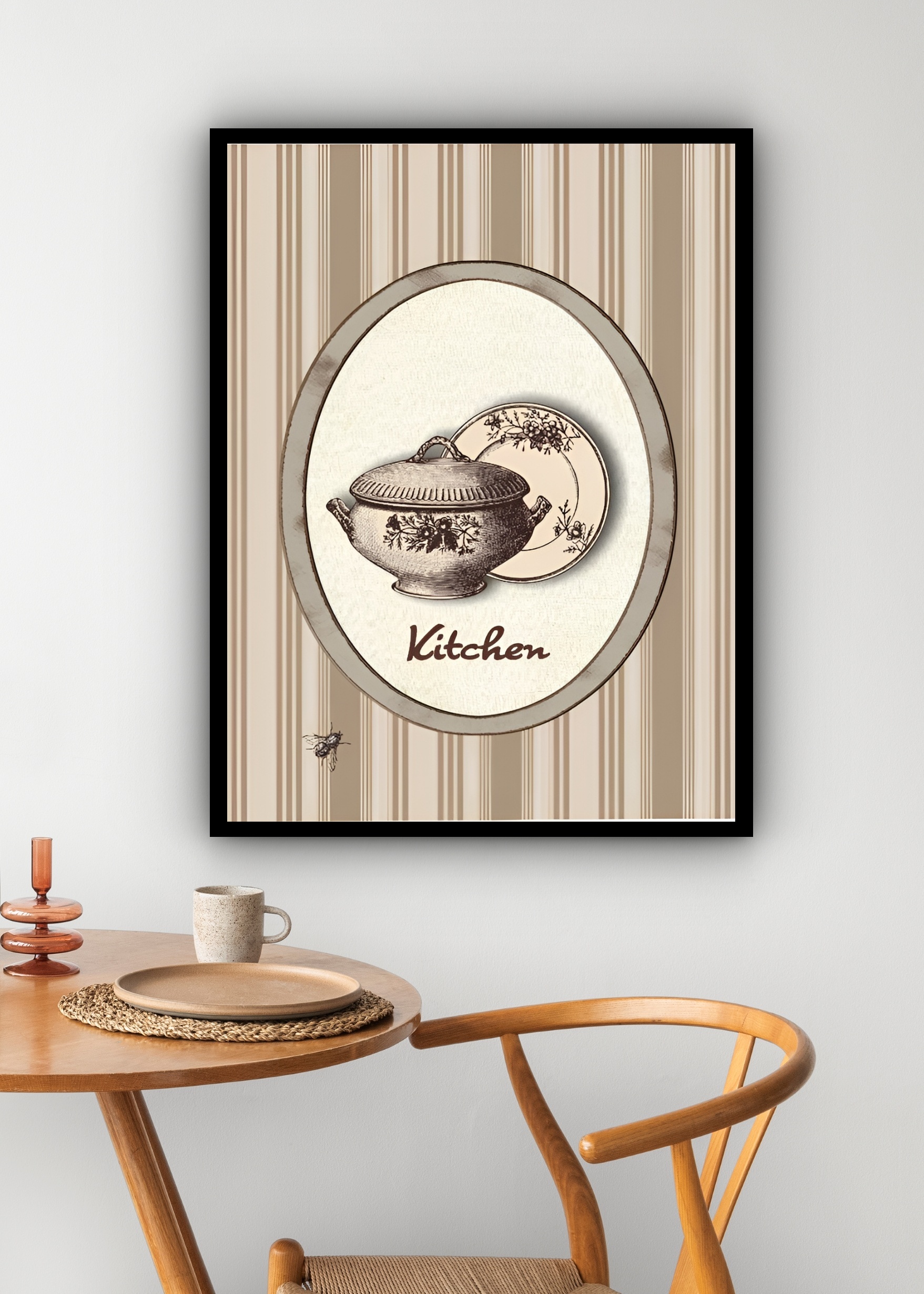 Quadro Decorativo Cozinha Kitchen Country - 70x50 cm