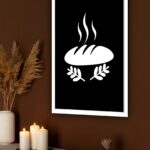 Quadro Decorativo Cozinha Pão Quente - 70x50 cm