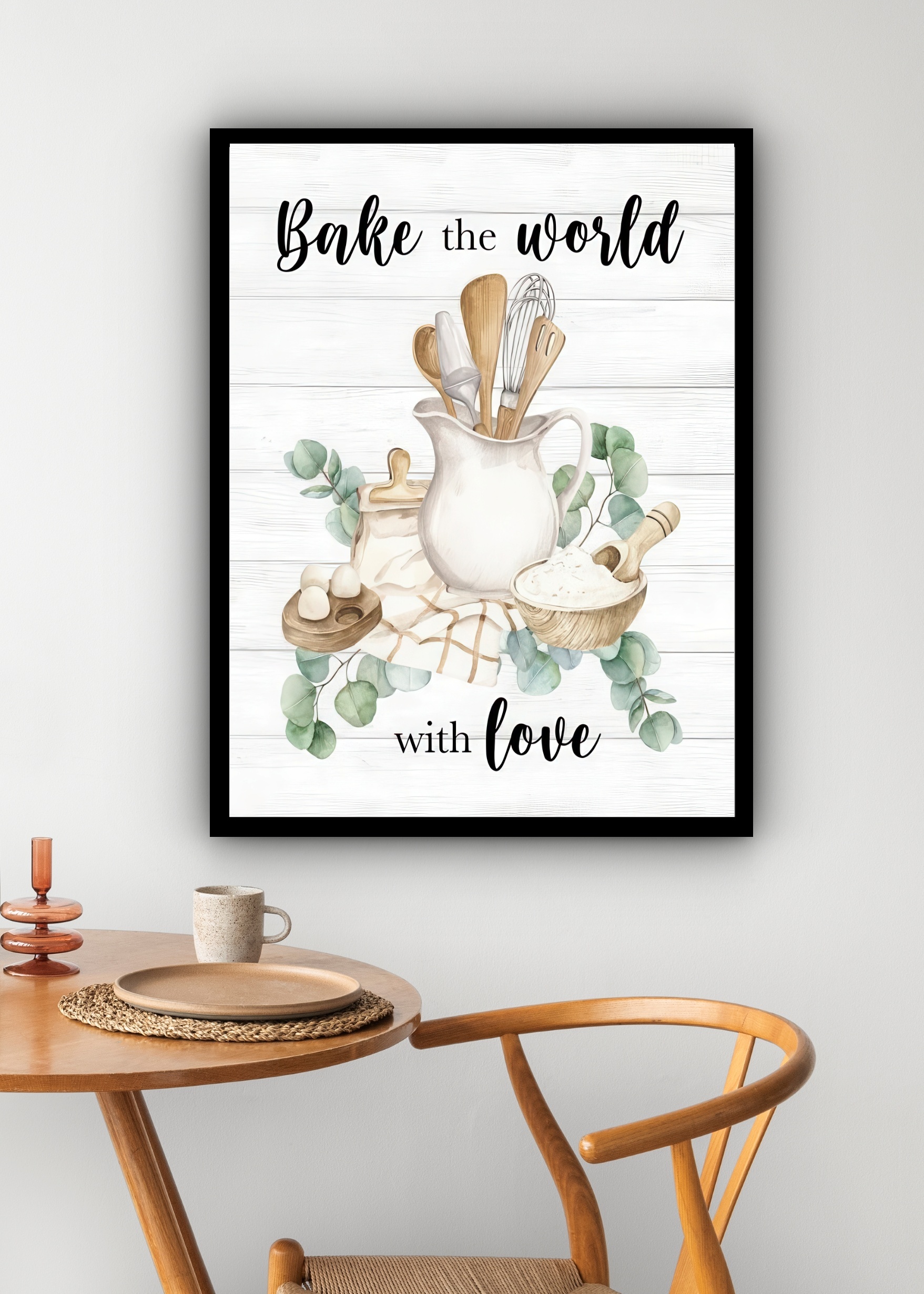 Quadro Decorativo Cozinha Provençal Confeitaria - 70x50 cm