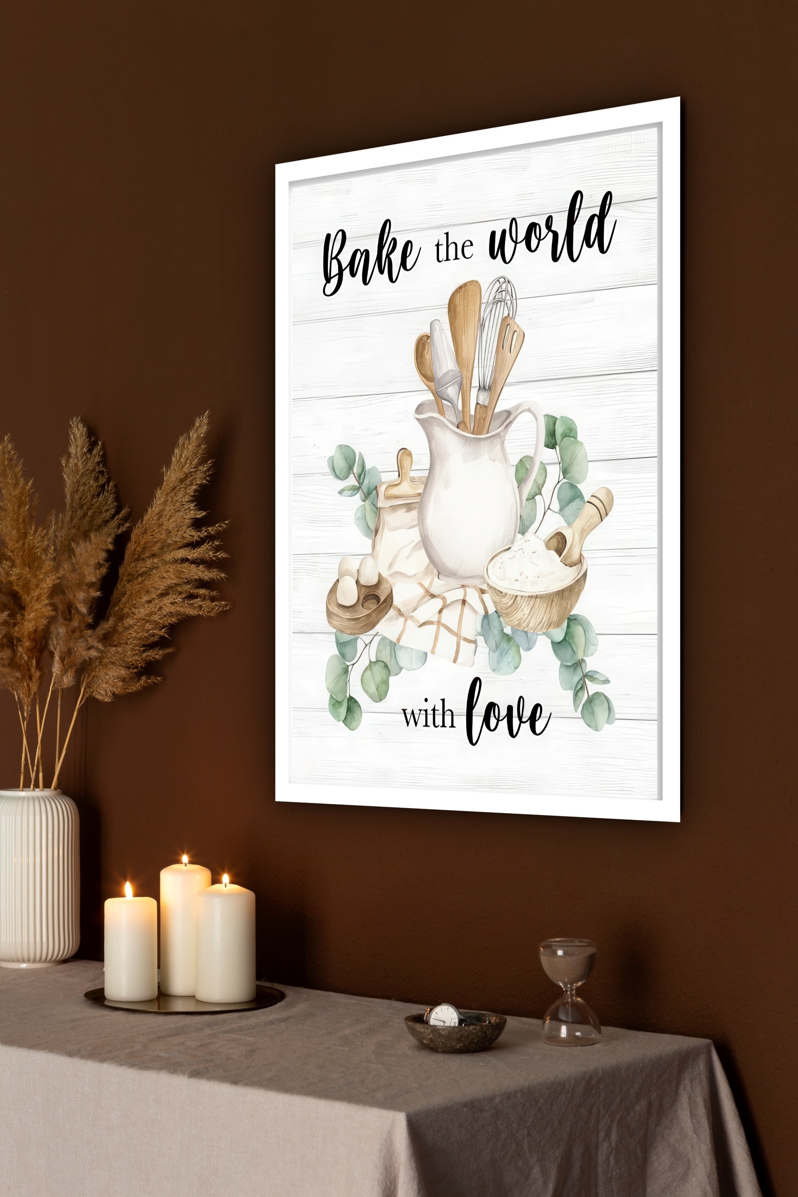 Quadro Decorativo Cozinha Provençal Confeitaria - 70x50 cm