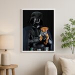 Quadro Decorativo Darth Com Cachorrinho