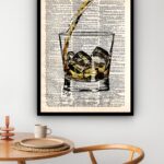 Quadro Decorativo Drink Bar Vintage - 70x50 cm