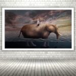 Quadro Decorativo Elefante Surrealismo - 50x70 cm