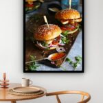 Quadro Decorativo Fotografia Hamburgueria - 70x50 cm