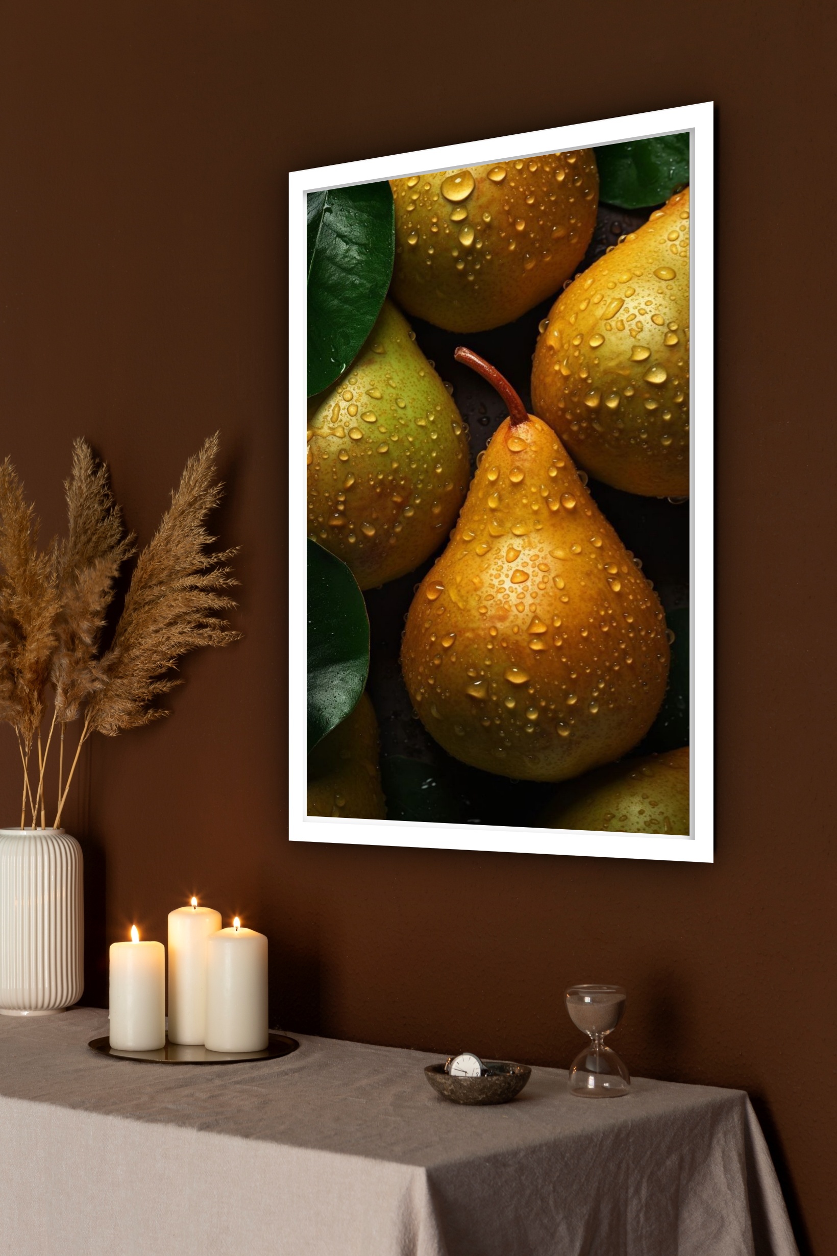 Quadro Decorativo Fotografia Pêras - 70x50 cm