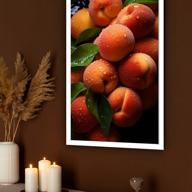 Quadro Decorativo Fotografia Pêssegos - 70x50 cm