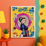 Quadro Decorativo Frida Elegante - Cores Vibrantes
