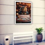 Quadro Decorativo Gato Tarot - 70x50 cm
