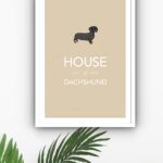 Quadro Decorativo House Of Dachshund - 70x50 cm