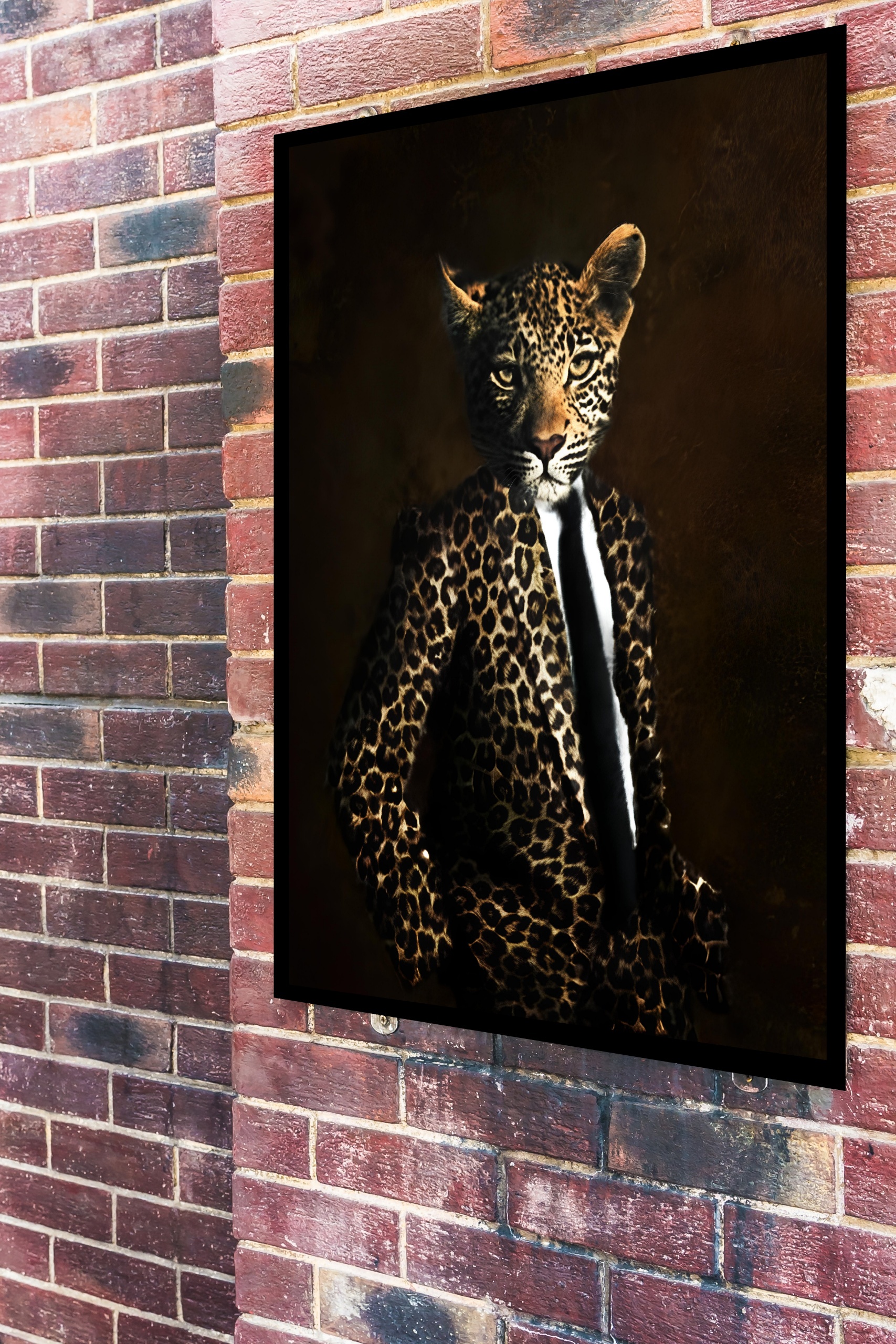 Quadro Decorativo Leopardo Fashion Estampado - 70x50 cm