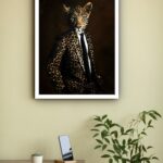 Quadro Decorativo Leopardo Fashion Estampado - 70x50 cm