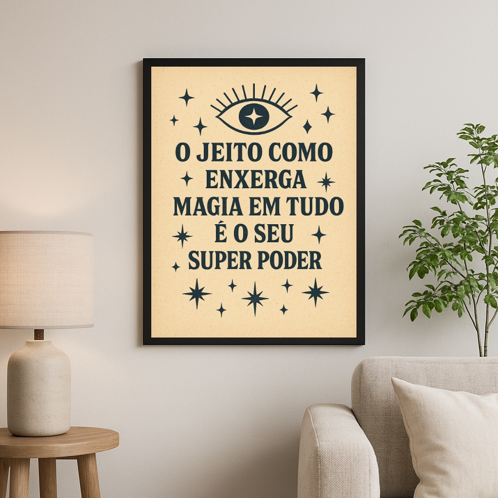 Quadro Decorativo Místico - Magia Super Poder