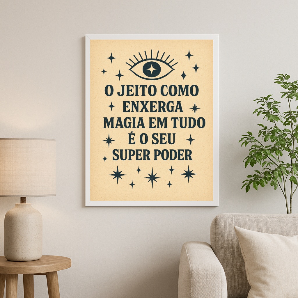 Quadro Decorativo Místico - Magia Super Poder