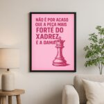Quadro Decorativo Mulheres Fortes - Xadrez