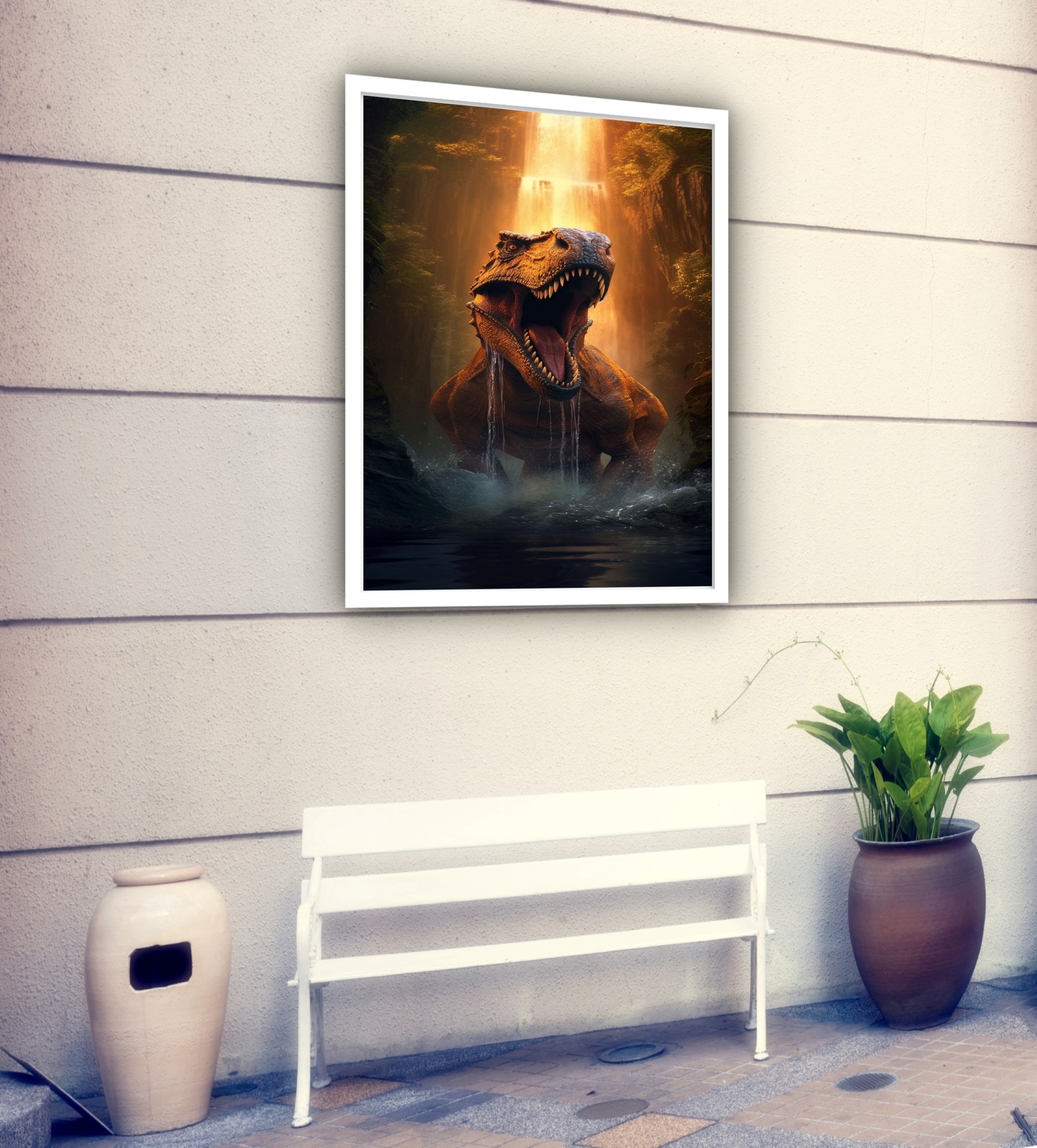 Quadro Decorativo Rex Tiranossauro - 70x50 cm
