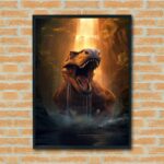 Quadro Decorativo Rex Tiranossauro - 70x50 cm