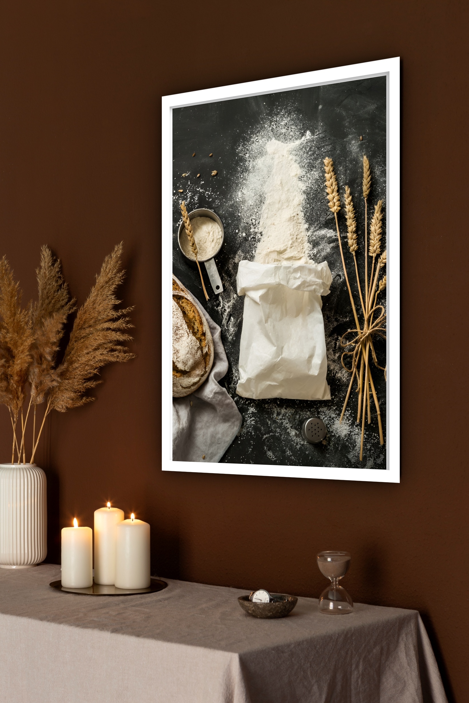 Quadro Decorativo Saco de Trigo Cozinha - 70x50 cm