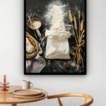 Quadro Decorativo Saco de Trigo Cozinha - 70x50 cm