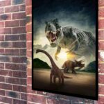 Quadro Decorativo Tiranossauro Rex - 70x50 cm