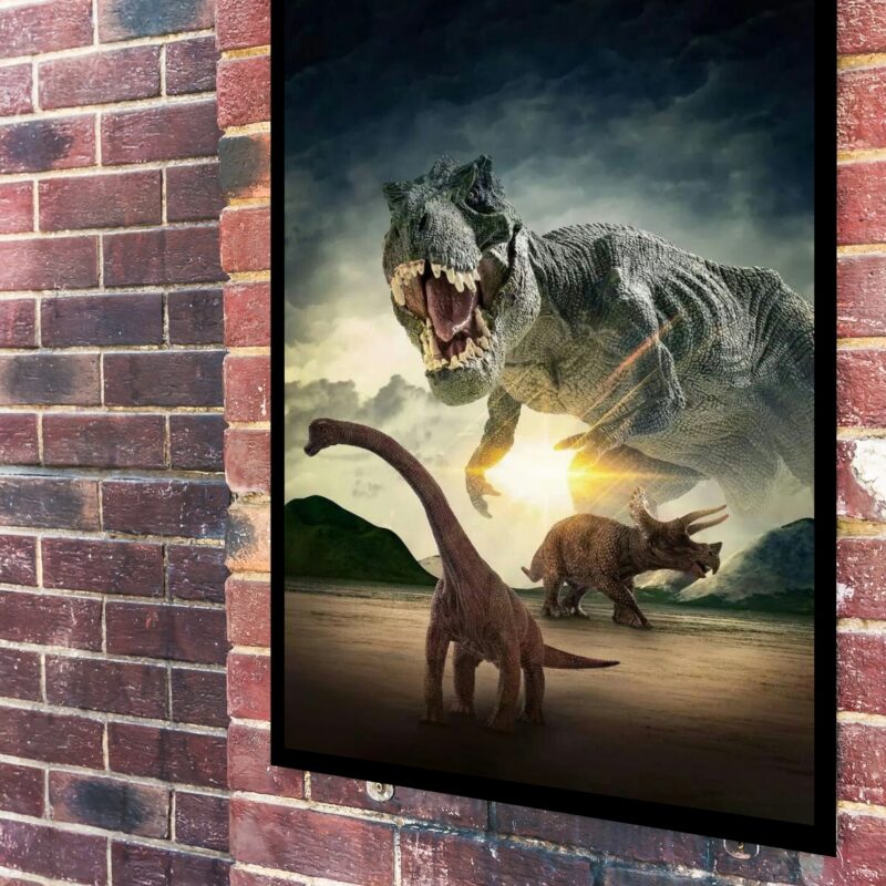 Quadro Decorativo Tiranossauro Rex - 70x50 cm