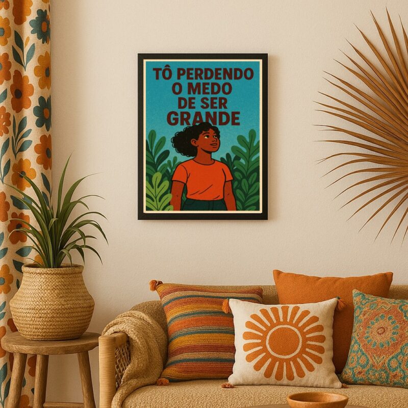 Quadro Motivacional Boho - Ser Grande