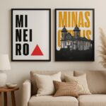 Kit 2 Quadros Minas Gerais Mineiro Barroco