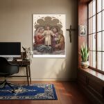 Quadro A Sagrada Família Símbolo de Amor e Unidade - 70x50cm