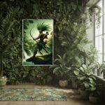 Quadro Candomblé Oxossi Guerreiro - 70x50 cm