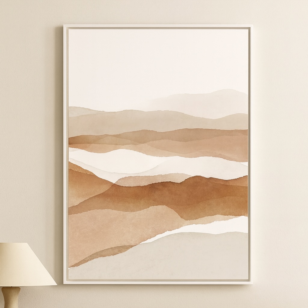 Quadro Canvas Grande Estilo Boho - Paisegem Minimalista - Imagem 3
