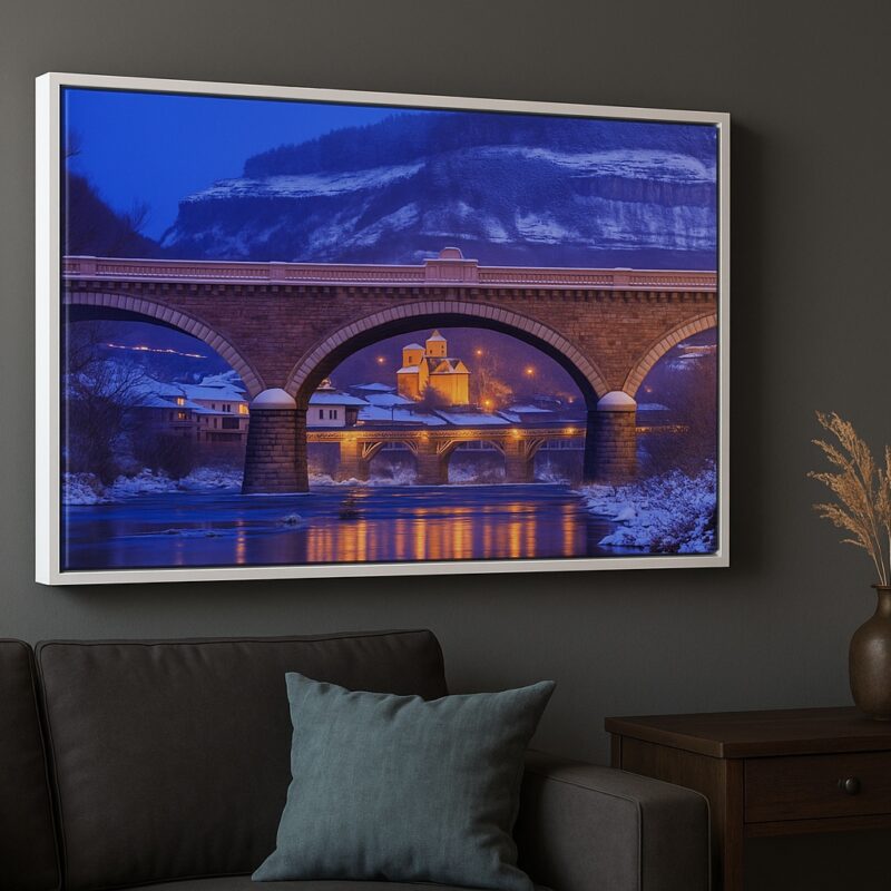 Quadro Canvas Paisagem - Luzes De Inverno