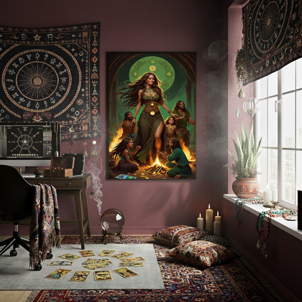 Quadro Decorativo A Bela Cigana Esmeralda - 70x50cm
